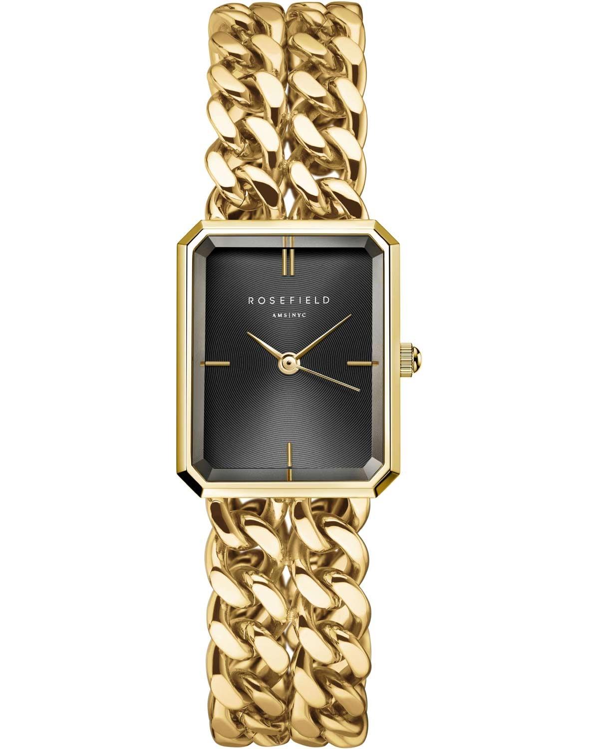  ROSEFIELD The Octagon XS Studio Double Chain - SBGSG-O77 Gold case with Stainless Steel Bracelet 2025