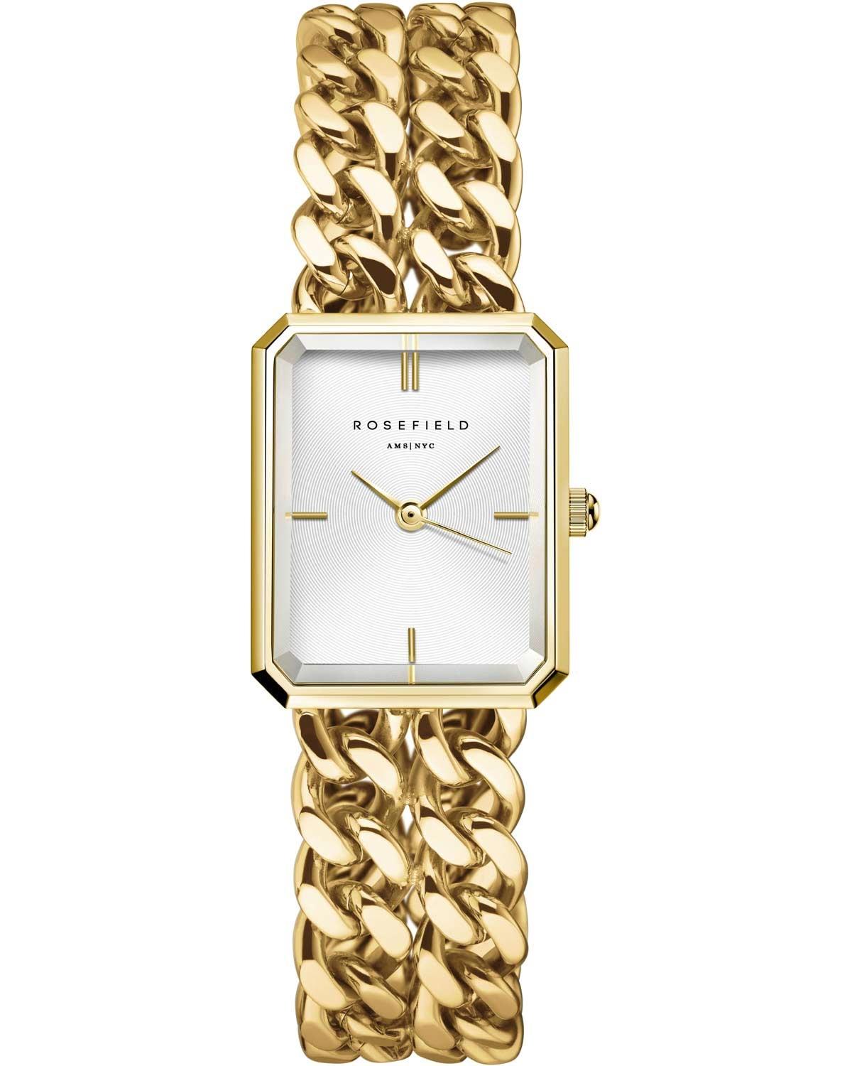  ROSEFIELD The Octagon XS Studio Double Chain - SWGSG-O76 Gold case with Stainless Steel Bracelet 2025