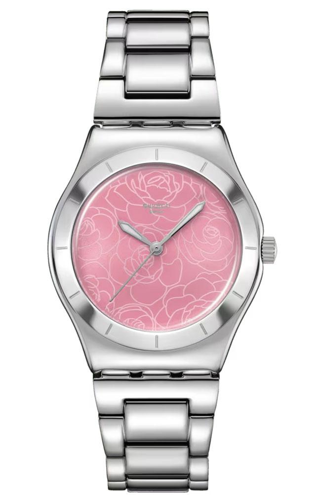  SWATCH Petal Charm - YLS234G, Silver case with Stainless Steel Bracelet 2025