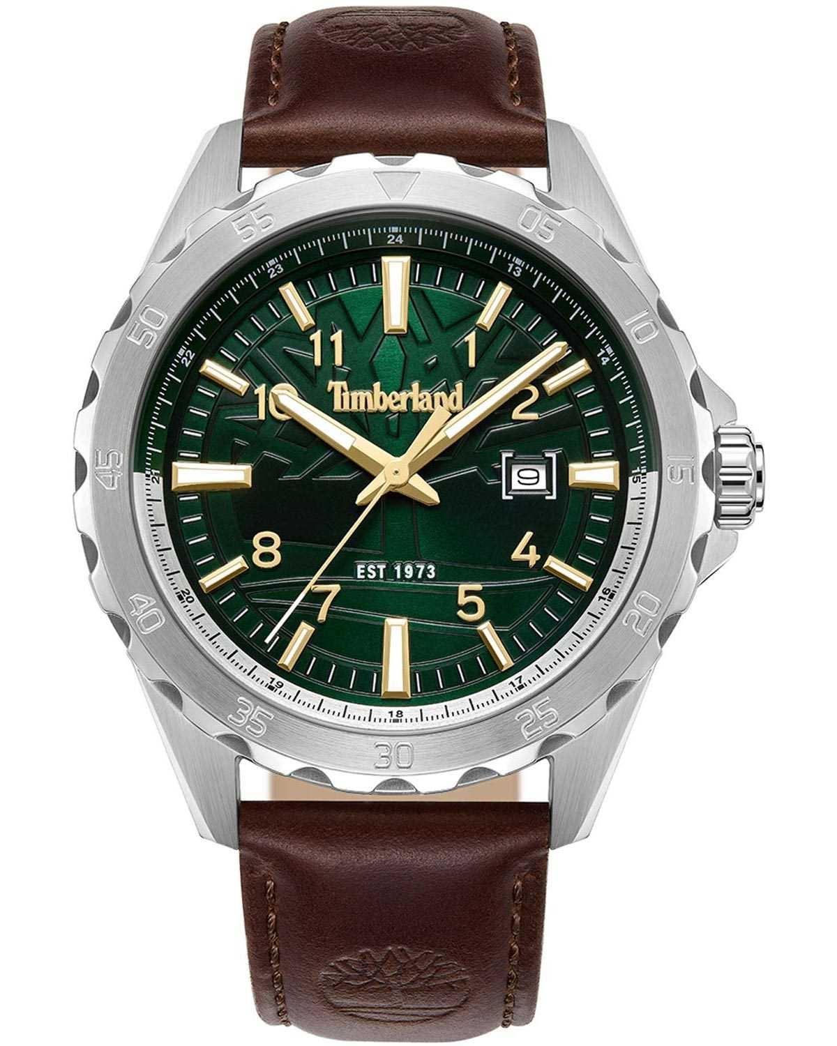 Timberland TIMBERLAND DAY POND - TDWGB0055801, Silver case with Brown Leather Strap