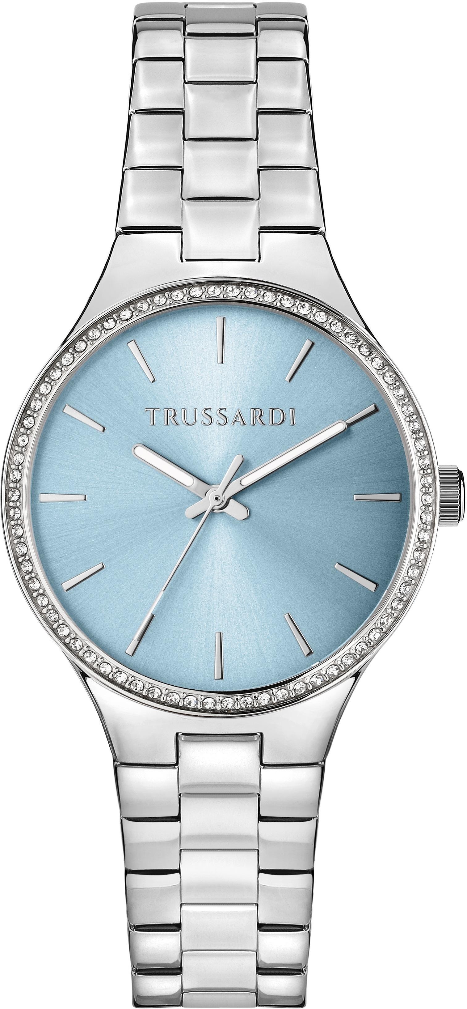  TRUSSARDI T- Essenza Crystals - R2453172506 , Silver case with Stainless Steel Bracelet 2025