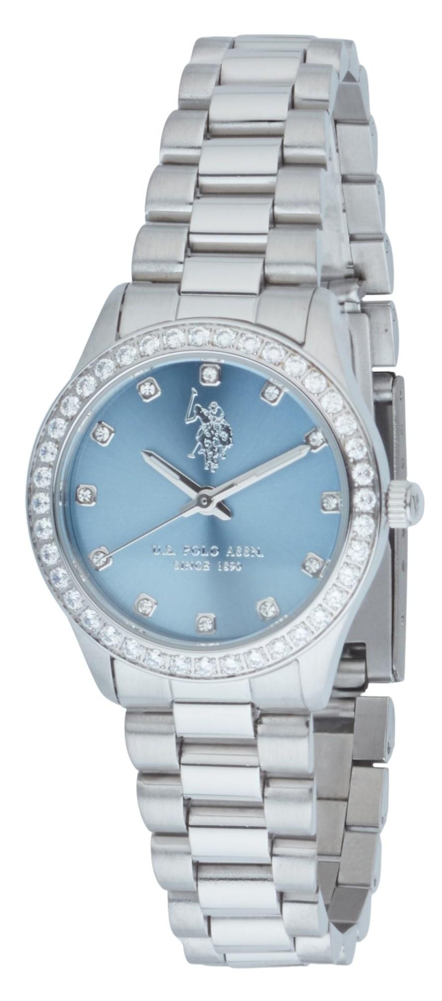  U.S. POLO Felicity Crystals - USP8406LB, Silver case with Stainless Steel Bracelet 2025
