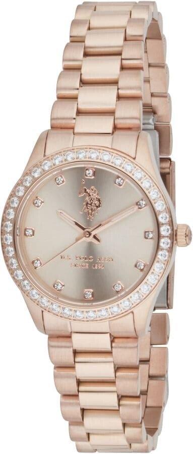  U.S. POLO Felicity Crystals - USP8407RG, Rose Gold case with Stainless Steel Bracelet 2025