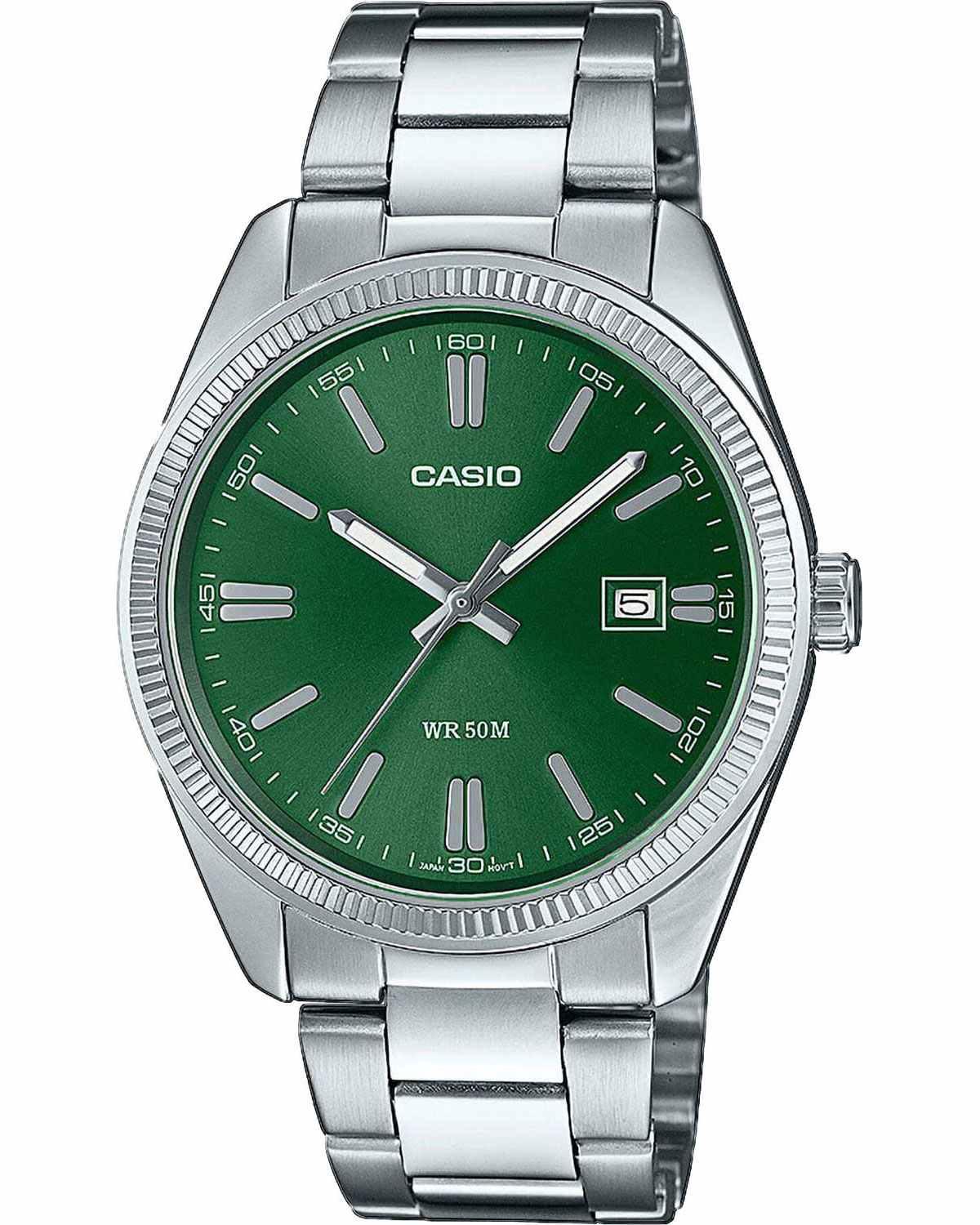 CASIO Silver Stainless Steel Bracelet MTP-1302PD-3AVEF