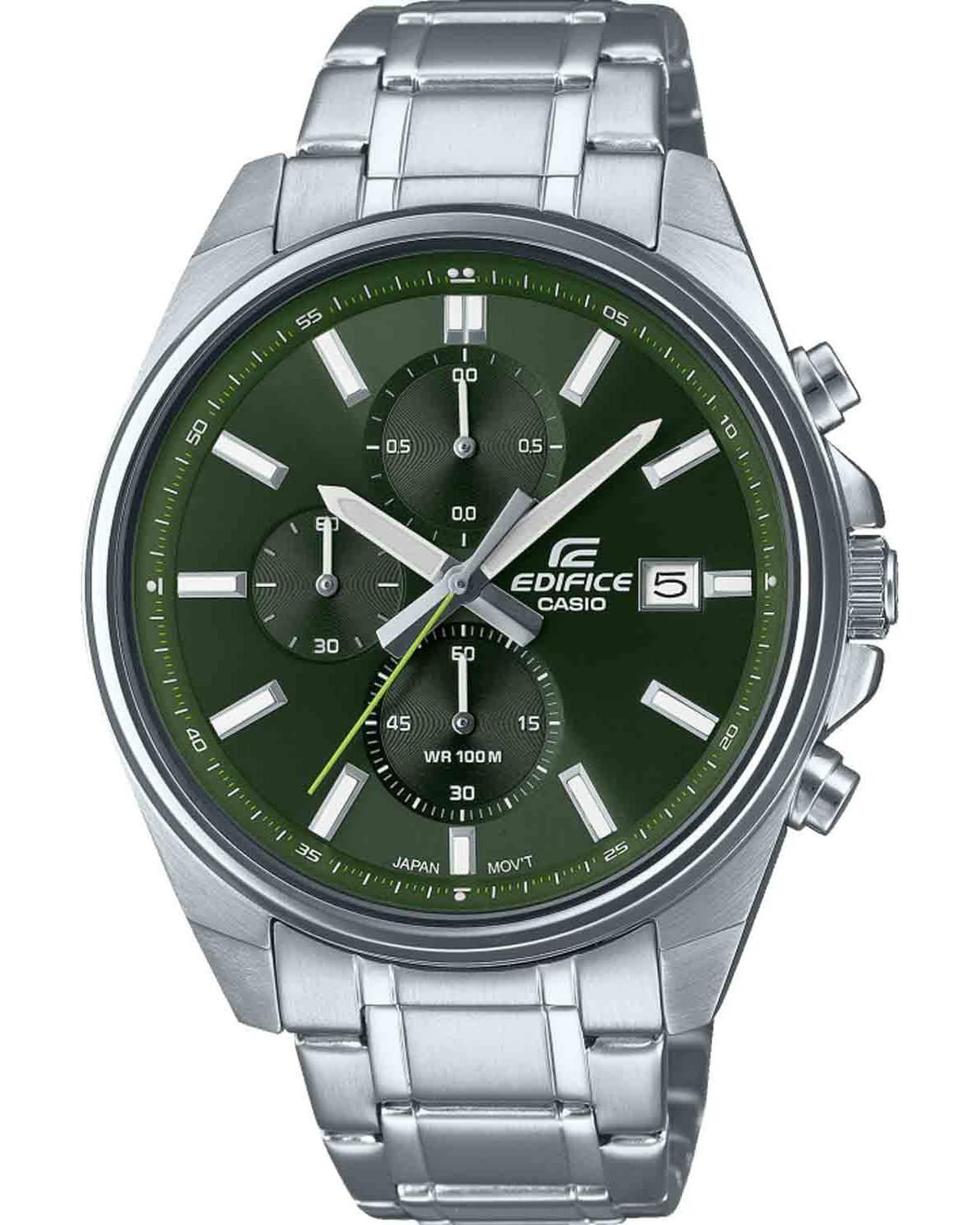 CASIO Edifice Chronograph – EFV-610D-3CVUEF, Silver case with Stainless Steel Bracelet