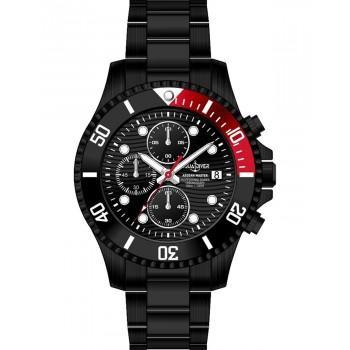 AQUADIVER Aegean Master Chronograph - SS15023G203, Black case with Stainless Steel Bracelet