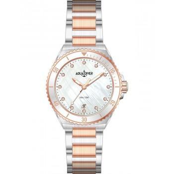 AQUADIVER Oceana Swarovski - SS22165L28, Silver case with Stainless Steel Bracelet