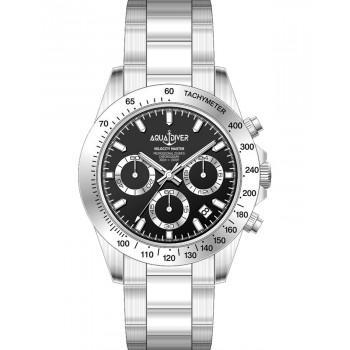 AQUADIVER Velocity Master Chronograph - SS22187G48 , Silver case with Stainless Steel Bracelet