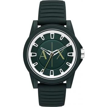 ARMANI EXCHANGE Outerbanks Men's - AX2530,  Green case with Green Rubber Strap