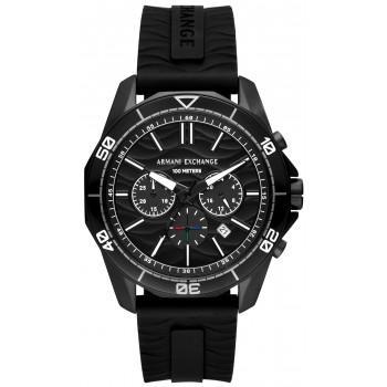 ARMANI EXCHANGE Spencer Chronograph - AX1961, Black case with Black Rubber Strap
