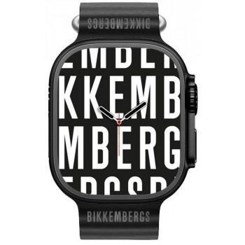 BIKKEMBERGS Smartwatch Big - BK12-1,  Black case with Black Rubber Strap 