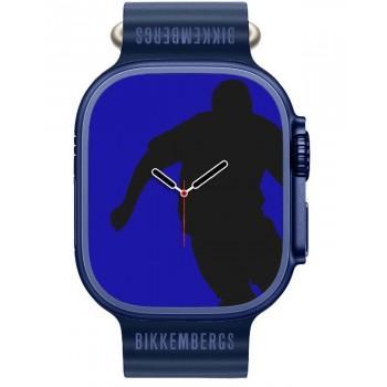 BIKKEMBERGS Smartwatch Big - BK13-11,  Blue case with Blue Rubber Strap 