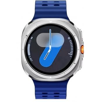 BIKKEMBERGS Smartwatch Flexone  - BK-F4  Silver case with Blue Rubber Strap 