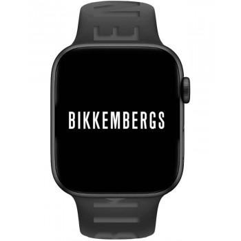 BIKKEMBERGS Smartwatch Small - BK03,  Black case with Black Rubber Strap 