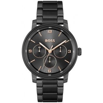 BOSS Contender - 1514128,  Black case with Stainless Steel Bracelet