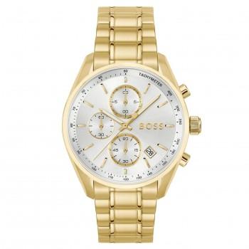 BOSS Grand Prix Chronograph - 1514261,  Gold case with Stainless Steel Bracelet