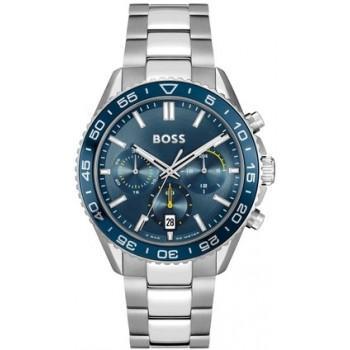 BOSS Mens Chronograph - 1514143,  Silver case with Stainless Steel Bracelet