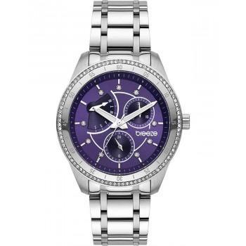BREEZE Colorista Crystals - 612371.6,  Silver case with Stainless Steel Bracelet
