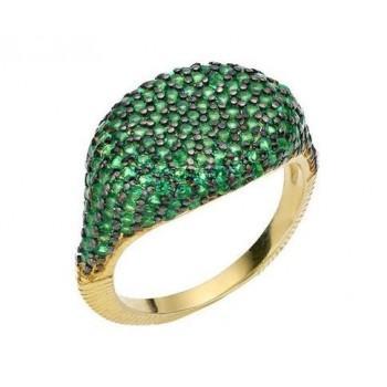 BREEZE Δαχτυλίδι από Ασήμι 925  Gold 113008.1