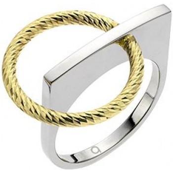 BREEZE Δαχτυλίδι από ανοξείδωτο ατσάλι Silver & Gold 112001.6