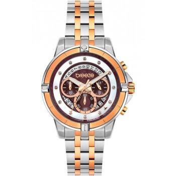BREEZE Divinia Crystals Chronograph - 712311.5, Silver  case with Stainless Steel Bracelet