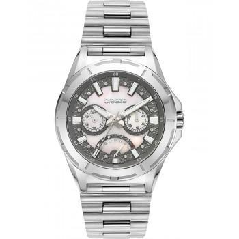BREEZE Elysian Crystals - 612271.4  Silver case with Stainless Steel Bracelet