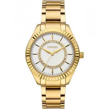 BREEZE Magnificent Crystals - 212471.1,  Gold case with Stainless Steel Bracelet
