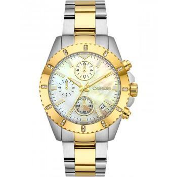 BREEZE Obsession Crystals Chronograph - 712461.2,  Silver case with Stainless Steel Bracelet