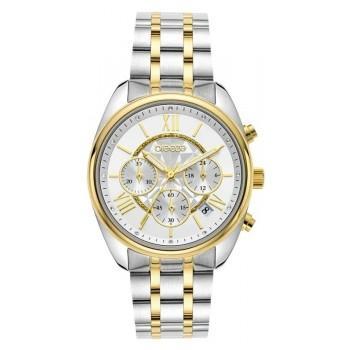 BREEZE Poshius Chronograph - 712521.1,  Silver case with Stainless Steel Bracelet
