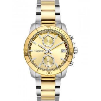 BREEZE Sparkly Crystals Chronograph - 712391.2,  Silver case with Stainless Steel Bracelet
