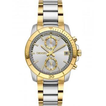 BREEZE Sparkly Crystals Chronograph - 712391.6,  Silver case with Stainless Steel Bracelet