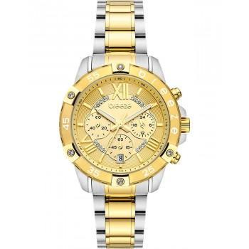 BREEZE Spectacolo Crystals Chronograph - 712441.2,  Gold case with Stainless Steel Bracelet