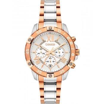 BREEZE Spectacolo Crystals Chronograph - 712441.1,  Rose Gold case with Stainless Steel Bracelet