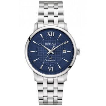 BULOVA Hudson Automatic - 96B447, Silver case with Stainless Steel Bracelet