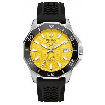 BULOVA Marine Star Precisionist - 96B431, Silver case with Black Rubber Strap