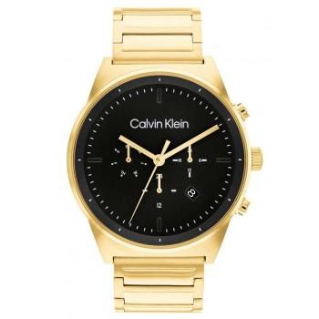 CALVIN KLEIN Force Chronograph - 25200294,  Gold case with Stainless Steel Bracelet