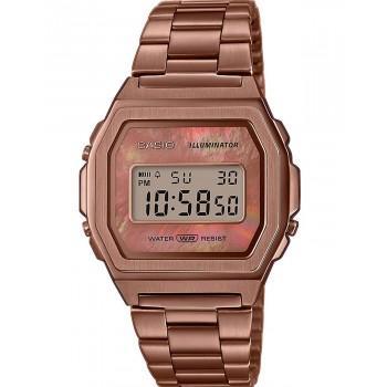 CASIO Collection - A-1000RG-5EF, Rose Gold case with Stainless Steel Bracelet