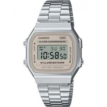 CASIO Vintage Collection - A-168WA-8AYES, Silver case with Stainless Steel Bracelet