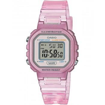 CASIO Collection Chronograph - LA-20WHS-4AEF,  Pink case with Light Pink Rubber Strap