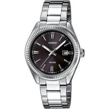 CASIO Collection - LTP-1302PD-1A1VEF,  Silver case with Stainless Steel Bracelet