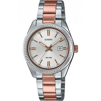 CASIO Collection - LTP-1302PRG-7AVEF,  Silver case with Stainless Steel Bracelet