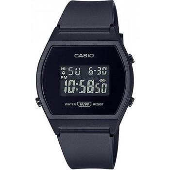 CASIO Collection - LW-204-1BEF,  Black case with Black Rubber Strap 