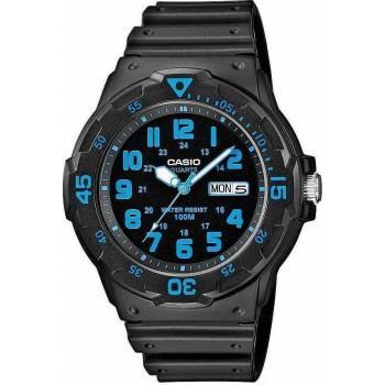 CASIO Collection - MRW-200H-2BVEF,  Black case with Black Rubber Strap 
