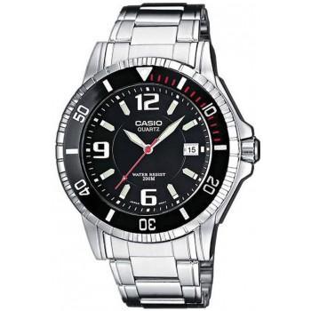 CASIO Collection - MTP-1053D-1AV,  Silver case with Stainless Steel Bracelet