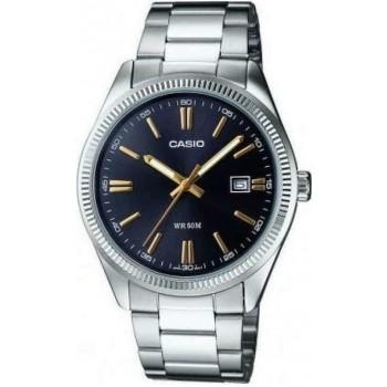 CASIO Collection - MTP-1302PD-1A2VEF,  Silver case with Stainless Steel Bracelet