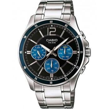 CASIO Collection - MTP-1374PD-2AVEF,  Silver case with Stainless Steel Bracelet