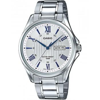 CASIO Collection - MTP-1384D-7A2VEF,  Silver case with Stainless Steel Bracelet