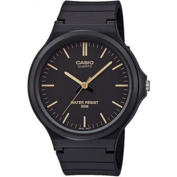 CASIO Collection - MW-240-1E2VEF,  Black case with Black Rubber Strap 