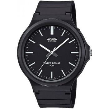 CASIO Collection - MW-240-1EVEF,  Black case with Black Rubber Strap 