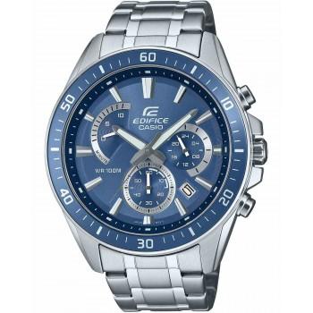 CASIO Edifice Chronograph - EFR-552D-2AVUEF,  Silver case with Stainless Steel Bracelet